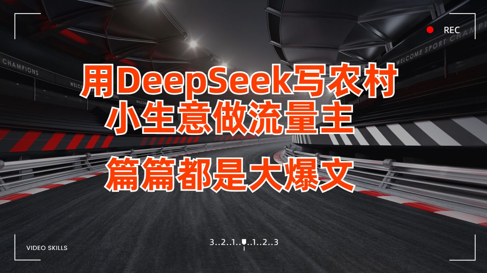 用DeepSeek写农村小生意做流量主，篇篇都是大爆文-中创网_分享创业项目_互联网资源