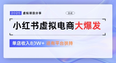 小红书虚拟电商项目，平台大力免费流量扶持，低门槛1拖3玩法-中创网_分享创业项目_互联网资源