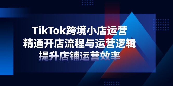 （14369期）TikTok跨境小店运营，精通开店流程与运营逻辑，提升店铺运营效率-中创网_分享创业项目_互联网资源