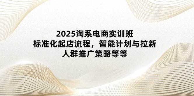 2025淘系电商实训班：标准化起店流程，智能计划与拉新，人群推广策略等等-中创网_分享创业项目_互联网资源