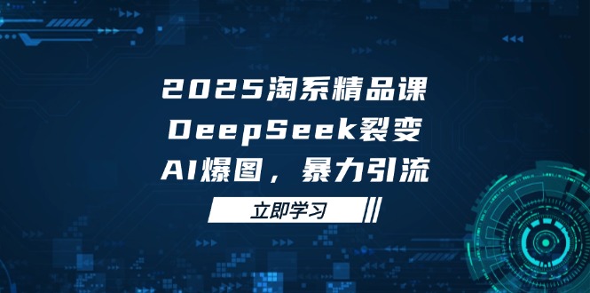 （14639期）2025 淘系精品课，DeepSeek 裂变，AI 爆图，暴力引流-中创网_分享创业项目_互联网资源