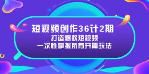 （14665期）短视频创作36计2期：打造爆款短视频所需的各类开篇技巧，提升视频吸引力-中创网_分享创业项目_互联网资源