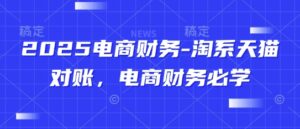 2025电商财务-淘系天猫对账，电商财务必学-中创网_分享创业项目_互联网资源