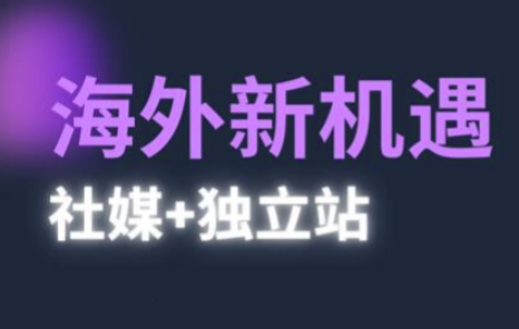 2025出海新机遇(社媒+独立站)，海外新机遇，实现独立站的高效运营与出海-中创网_分享创业项目_互联网资源