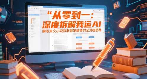 从零到一：深度拆解我运用AI撰写爽文小说挣取首笔稿费的全流程思路-中创网_分享创业项目_互联网资源