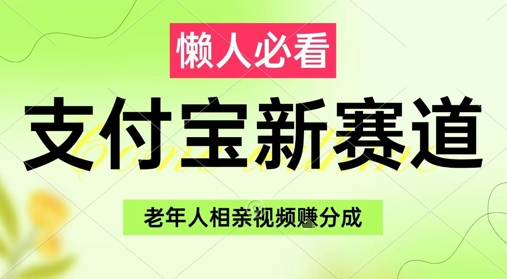 支付宝新赛道，利用老年人相亲视频，挣分成收益，轻松月入过W，操作简单-中创网_分享创业项目_互联网资源