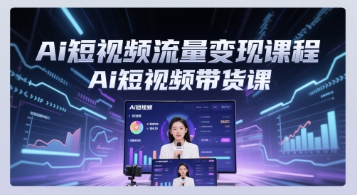 Ai短视频流量变现课程，Ai短视频带货课-中创网_分享创业项目_互联网资源