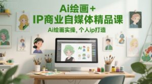 Ai绘画+IP商业自媒体精品课,Ai绘画实操,个人ip打造-中创网_分享创业项目_互联网资源