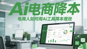Ai电商降本增效线上课，电商人如何用Ai工具降本增效-中创网_分享创业项目_互联网资源
