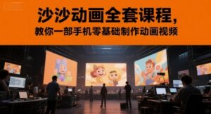 沙沙动画全套课程，教你一部手机零基础制作动画视频-中创网_分享创业项目_互联网资源