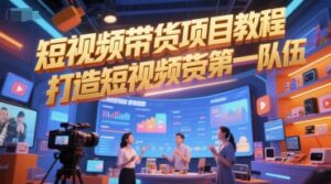 短视频带货项目教程，打造短视频带货第一队伍-中创网_分享创业项目_互联网资源