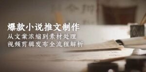 爆款小说推文制作,从文案浓缩到素材处理,视频剪辑发布全流程解析-中创网_分享创业项目_互联网资源