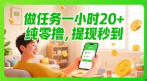 做任务一小时20+，纯零撸，提现秒到-中创网_分享创业项目_互联网资源