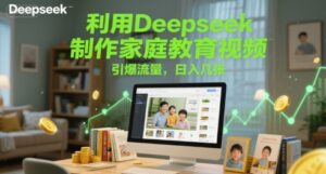 利用Deepseek制作家庭教育视频,引爆流量,日入几张-中创网_分享创业项目_互联网资源