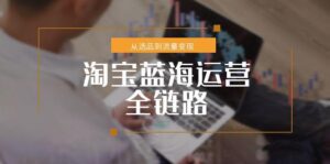 （15160期）淘宝蓝海运营全链路，从选品到流量变现，小类目突围完整方案-中创网_分享创业项目_互联网资源