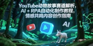 YouTube动物故事赛道解析，AI+RPA自动化制作教程，情感共鸣内容创作指南-中创网_分享创业项目_互联网资源