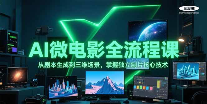 AI微电影全流程课，从剧本生成到三维场景，掌握独立制片核心技术-中创网_分享创业项目_互联网资源
