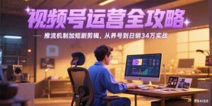 （15217期）2025视频号运营全攻略，推流机制加短剧剪辑，从养号到日销34万实战-中创网_分享创业项目_互联网资源