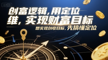 创富逻辑，用定位思维实现财富目标，想实现创收目标，先搞懂定位-中创网_分享创业项目_互联网资源