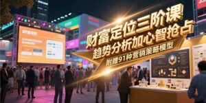 （15219期）财富定位三阶课，趋势分析加心智抢占，附赠91种营销策略模型-中创网_分享创业项目_互联网资源