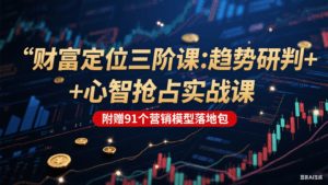 财富定位三阶：趋势研判 + 心智抢占实战课，附赠91个营销模型落地包-中创网_分享创业项目_互联网资源