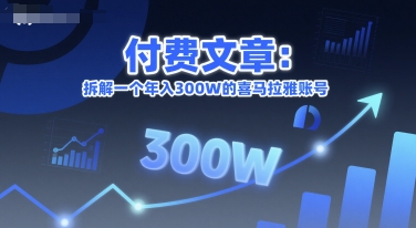 付费文章：拆解一个年入300W的喜马拉雅账号-中创网_分享创业项目_互联网资源