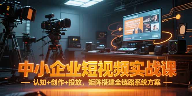 （15249期）中小企业短视频实战课，认知+创作+投放，矩阵搭建全链路系统方案-中创网_分享创业项目_互联网资源