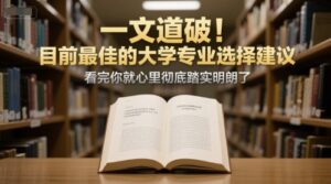 付费文章:一文道破!目前最佳的大学专业选择建议,看完你就心里彻底踏实明朗了-中创网_分享创业项目_互联网资源
