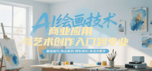AI绘画技术商业应用与艺术创作入门到专业，基础操作/商业案例/模型调优/渐进式教学-中创网_分享创业项目_互联网资源