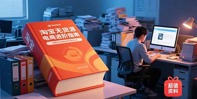 （15317期）淘宝无货源电商进阶指南，包含新人课、进阶课，配套资料，蓝海选品等-中创网_分享创业项目_互联网资源