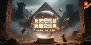 （15386期）历史短视频赛道变现课，百集素材库应用，文案剪辑技巧，账号运营全案-中创网_分享创业项目_互联网资源