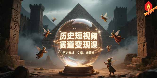 （15386期）历史短视频赛道变现课，百集素材库应用，文案剪辑技巧，账号运营全案-中创网_分享创业项目_互联网资源