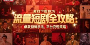 (15431期)流量短剧全攻略:素材下载技巧,爆款剪辑手法,平台变现策略-中创网_分享创业项目_互联网资源
