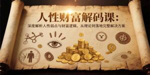 （15434期）人性财富解码课6.0：深度解析人性弱点与财富逻辑，理论到落地完整解决方案-中创网_分享创业项目_互联网资源