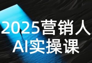 2025营销人Al实操课，AI营销抢跑实战，从Prompt到方案，效率碾压同行-中创网_分享创业项目_互联网资源