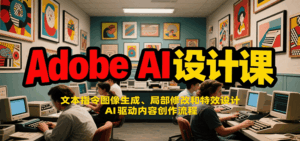 Adobe AI设计课：文本指令图像生成、局部修改和特效设计，AI驱动内容创作流程-中创网_分享创业项目_互联网资源