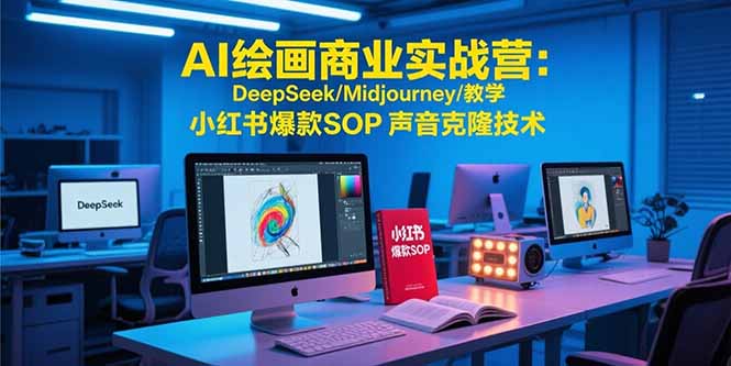 （15460期）AI绘画商业实战营：DeepSeek/Midjourney/教学 小红书爆款SOP 声音克隆技术-中创网_分享创业项目_互联网资源