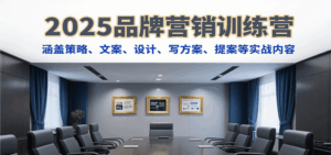 2025品牌营销训练营，涵盖策略、文案、设计、写方案、提案等实战内容-中创网_分享创业项目_互联网资源