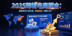 (15512期)2025跨境电商掘金:蓝海市场定位,高客单价产品开发,数据选品(更新7月)-中创网_分享创业项目_互联网资源