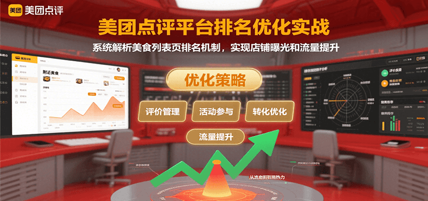 美团点评平台排名优化实战，系统解析美食列表页排名机制，实现店铺曝光和流量提升-中创网_分享创业项目_互联网资源