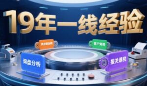 2025年入局外贸必看课程，系统拆解B2B全流程(询盘分析-客户背调-供应链协同-报关退税)-中创网_分享创业项目_互联网资源