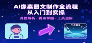 AI像素图文制作全流程：内容要点、文案选择及所用工具，助你快速入局-中创网_分享创业项目_互联网资源
