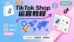 TikTok Shop从0到1运营教程,TikTok跨境电商新手必学课程-中创网_分享创业项目_互联网资源