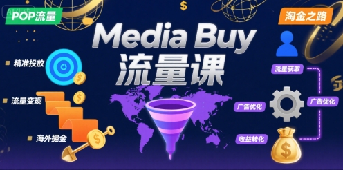 Media Buy之POP流量课，带你开启海外Media Buy淘金之路-中创网_分享创业项目_互联网资源