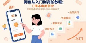 （15640期）闲鱼从入门到高阶教程：0成本电商创业，掌握闲鱼卖货核心方法论与实战技巧-中创网_分享创业项目_互联网资源