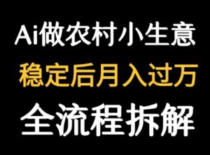 用DeepSeek写农村小生意做流量主  篇篇都是大爆文-中创网_分享创业项目_互联网资源
