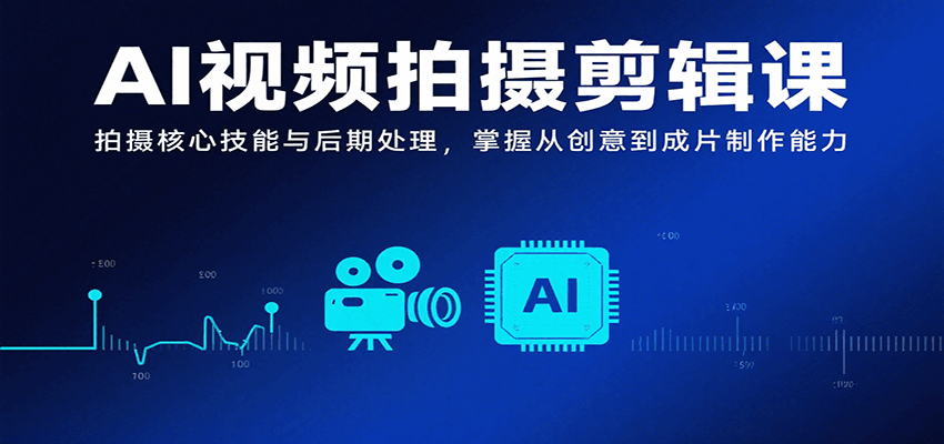AI视频拍摄剪辑课，拍摄核心技能与后期处理，掌握从创意到成片制作能力-中创网_分享创业项目_互联网资源