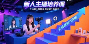 （15701期）新人主播培养课：平台适应-流量获取-粉丝留存-收益提升 全链路能力突破-中创网_分享创业项目_互联网资源