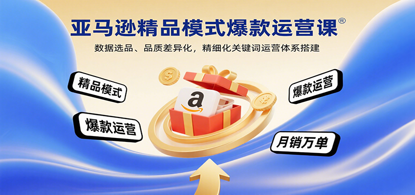 亚马逊精品模式爆款运营课：数据选品、品质差异化，精细化关键词运营体系搭建-中创网_分享创业项目_互联网资源