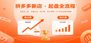 拼多多新店起盘全流程，含选品上架、流量玩法，微付费、强付费推广与7天起店盈利策略-中创网_分享创业项目_互联网资源